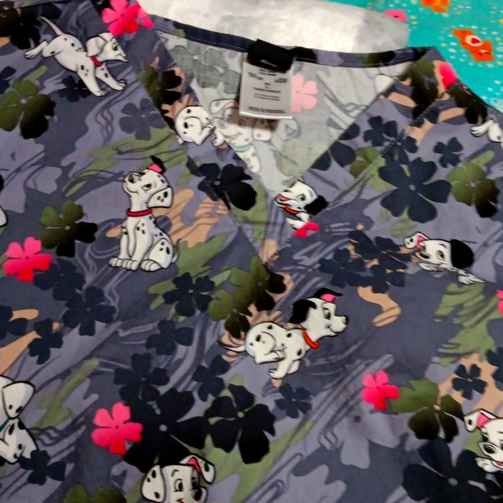 Dalmatians scrubtop
